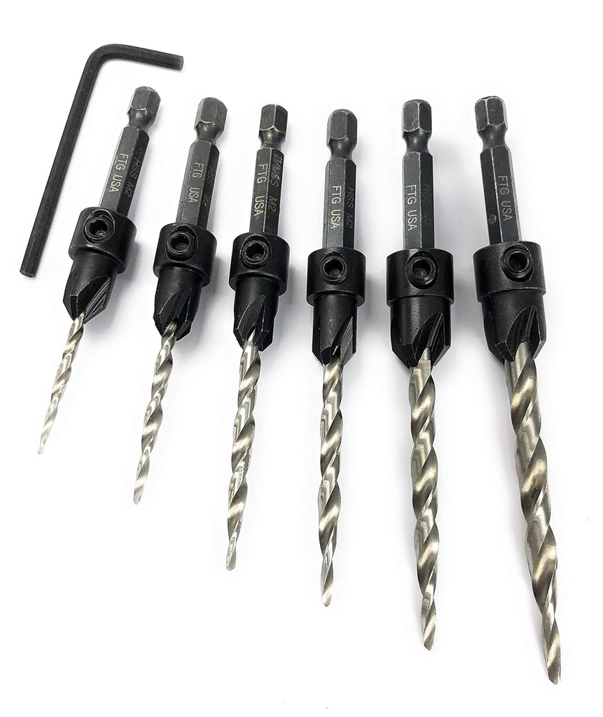 ftg-usa-wood-countersink-drill-bit-set-6-sizes-4-to-14-hss-m2-tapered-bits-quick-change-hex-shank-6-storage-containers-allen-wrench-included-03-ftg-usa-wood-countersink-drill-bit-set---6-sizes-4-3.jpg