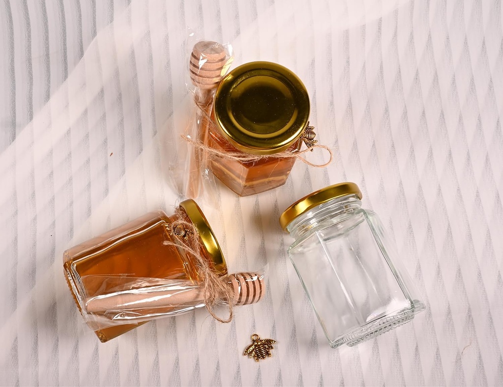 4oz-hexagonal-glass-honey-jars-set-with-gold-lids-wooden-dippers-bee-charms-and-jutes-perfect-for-baby-showers-weddings-and-parties-set-of-12-honey-jars-06-4oz-hexagonal-glass-honey-jars-set-with-gold-lids--6.jpg