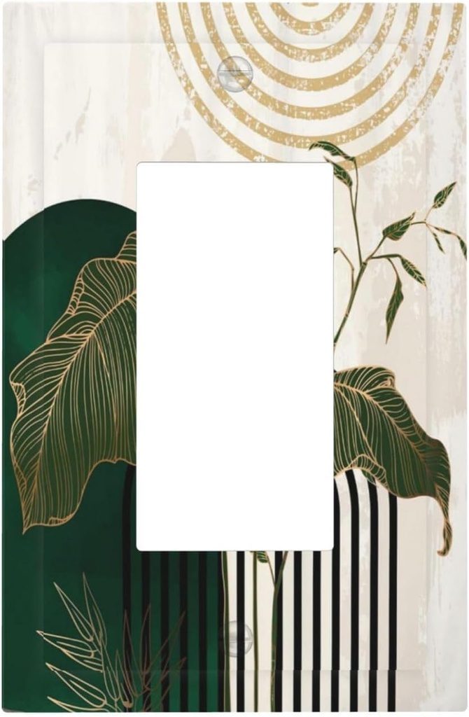 green-leaf-abstract-mid-century-arch-boho-sun-decorative-outlet-cover-for-single-decora-gfci-light-switch-plate-jumbo-wall-plate-cover-02-green-leaf-abstract-mid-century-arch-boho-sun-deco-2.jpg