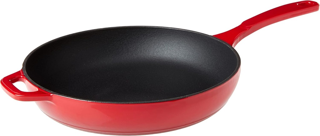 11-Inch Lodge Color EC11S43 Enameled Cast Iron Skillet in Island Spice Red