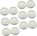 Stainless Steel Mason Jar Lids with Straw for Wide Mouth Canning Jars - Ideal for Storage