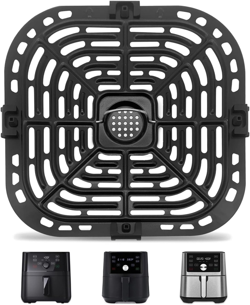 6 QT Air Fryer Accessories Kit for Instant Pot Vortex & Gourmia GAF735 - Replacement Tray, Grill Pan, Crisper Plate, Rack - Dishwasher Safe