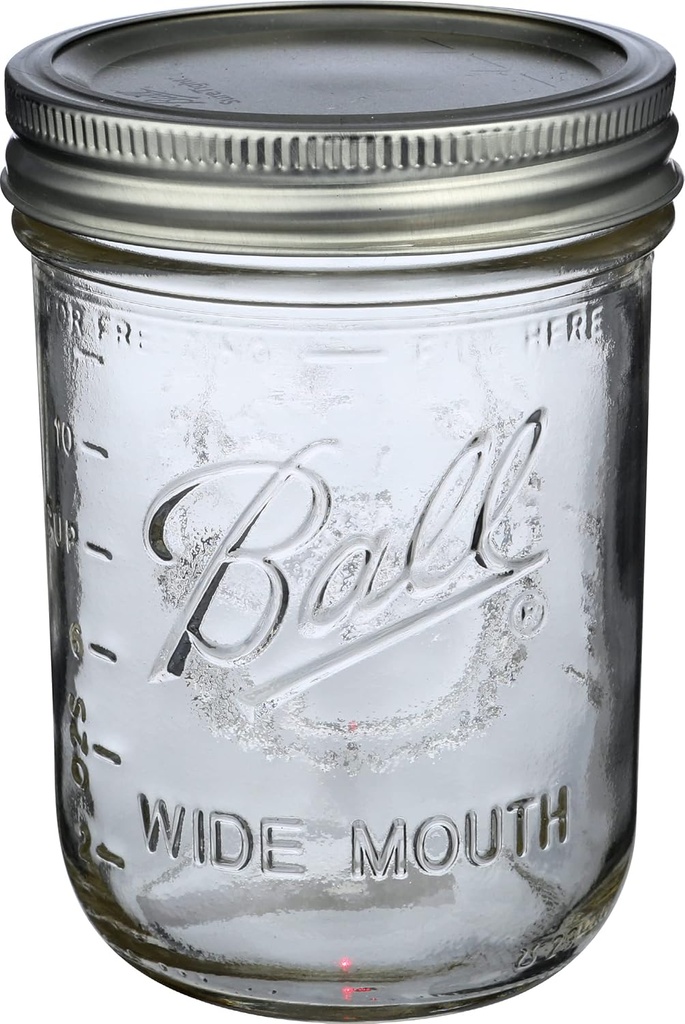 16oz BALL Wide Mouth Jar for Canning and Food Storage