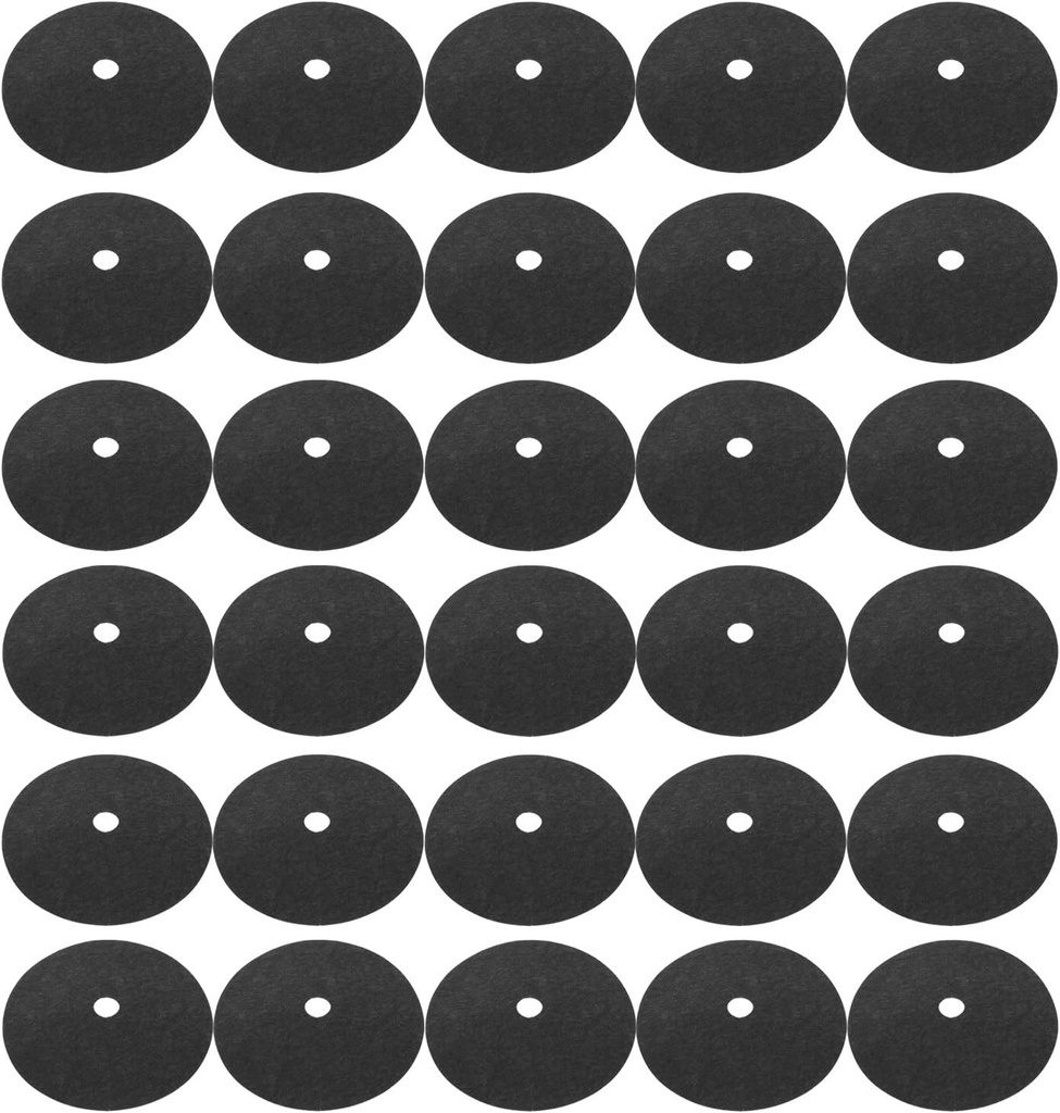 30 Pack Tiiyee Tree Weed Barrier Mat - Degradable Rubber Mulch Ring Protector for Landscaping - Non Woven Garden Weed Control and Root Protection