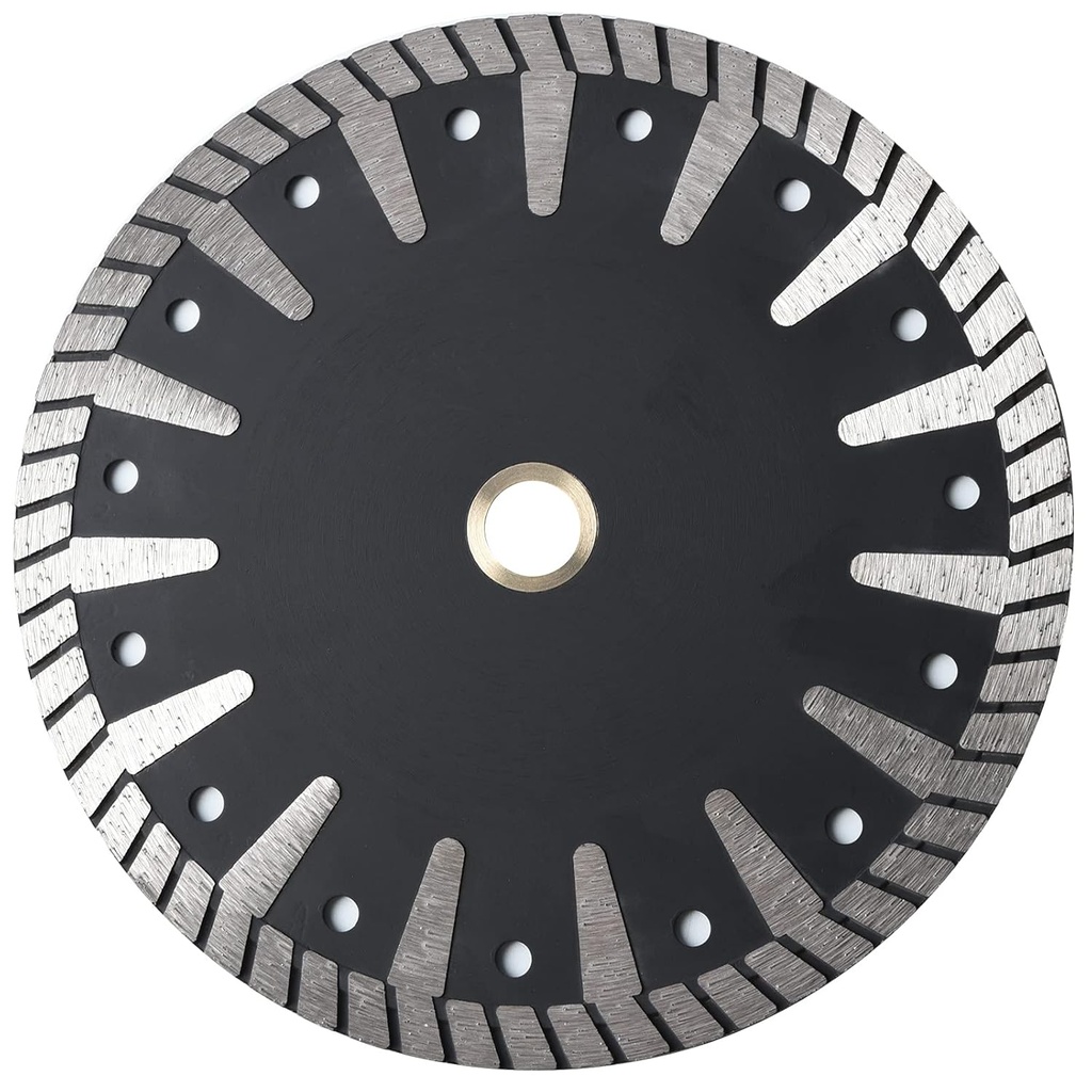 7 Inch Diamond Saw Blade for Wet or Dry Cutting Brick, Block, Pavers, Concrete, and Stone - General Purpose Power Saw Grinder Blades by GoYonder