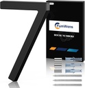 6 Inch Modern Black Zinc Alloy Floating House Numbers - Anti-Rust 911 Visibility Signage by FumWens