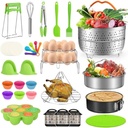98-Piece Accessories Set for Instant Pot 5, 6, 8 Qt - Steamer Baskets, Springform Pan, Egg Rack, Kitchen Tools, Cheat Sheet Magnet