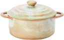 Mini Stoneware Baker, 6.25" in Celadon Reactive Glaze by Creative Co-Op - Each Piece Unique
