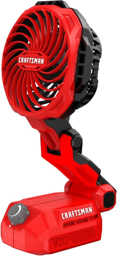 Portable and Collapsible CRAFTSMAN V20 Cordless Personal Fan - Bare Tool (CMCE010B)