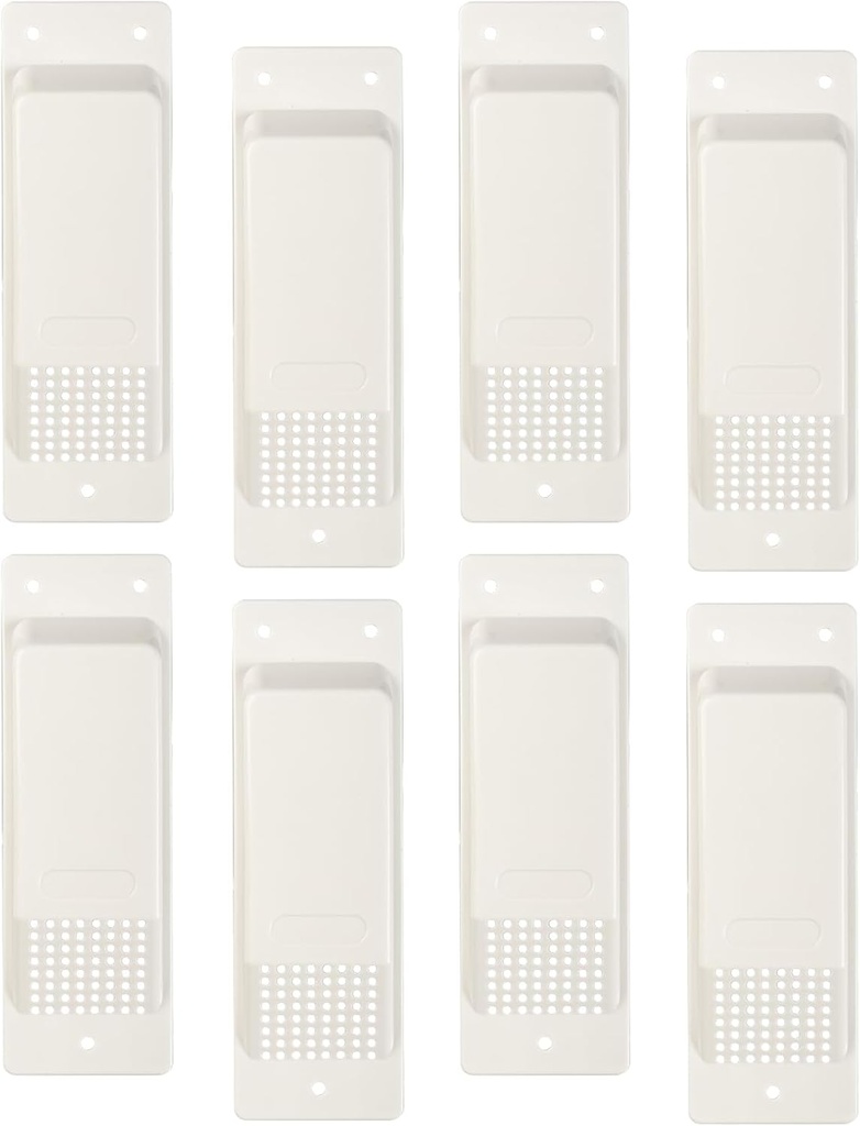 Heavy Duty Shipping Container Air Vent Kit - 8 Pack White - Reduce Heat, Humidity, and Condensation - Cross Flow Ventilation for Cargo