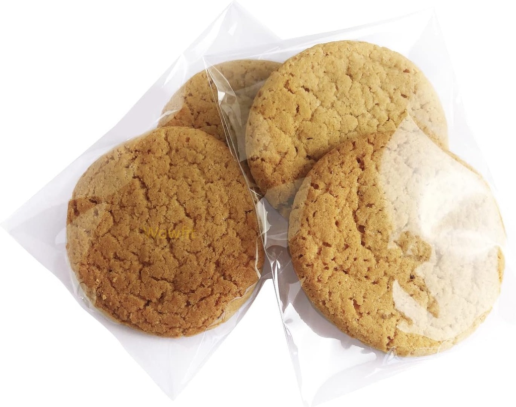 200 Count 4x6 Inch Clear Cellophane Plastic Bags for Cookies, Wrappers, Favors & Candy