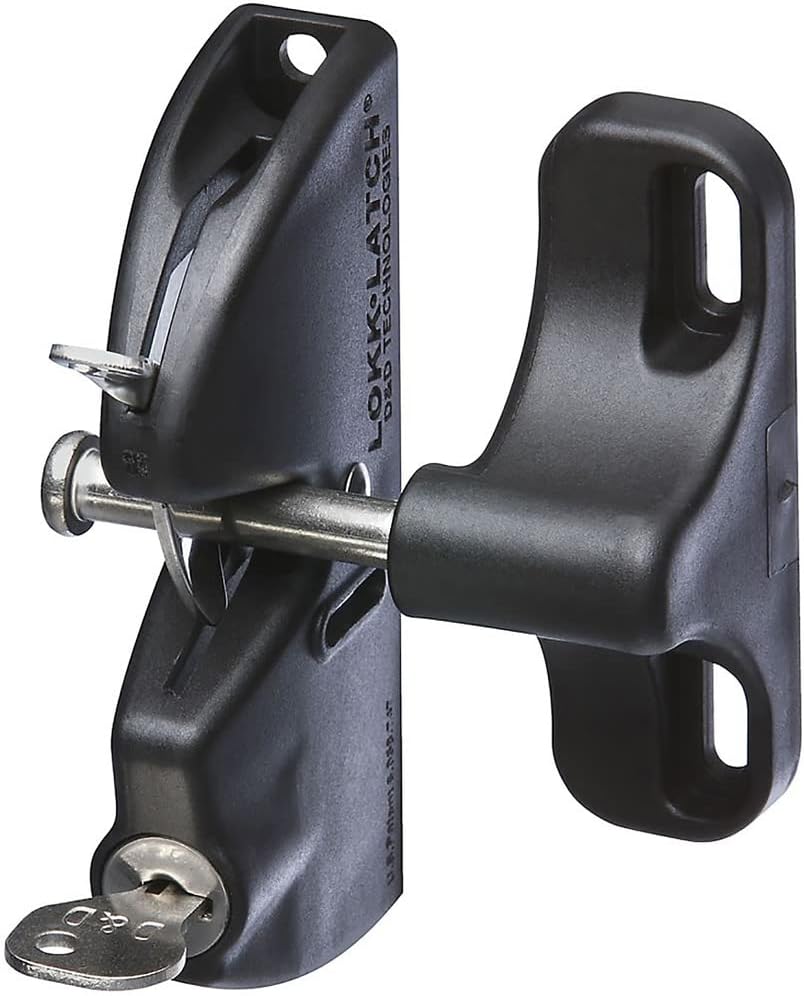 Black LokkLatch V6201 N346-201 by National Hardware - 4-9/16