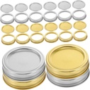 24-Piece Mason Jar Lids Set for Wide Mouth Canning Jars - Tinplate Storage Caps for Canning Jars