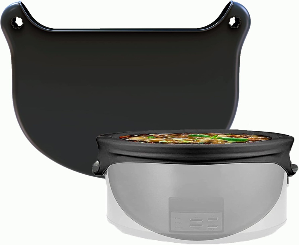 TEIWEDOL Leakproof Silicone Slow Cooker Liners - Easy Clean Bags for 6-8 Quart Crockpots (Black)