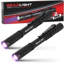 2-Pack GearLight UV Black Light Flashlight S100 - Mini Ultraviolet Pen Lights for Leak Detection - Pet Urine, Bed Bug, Scorpion, Stain, and Dye Detector