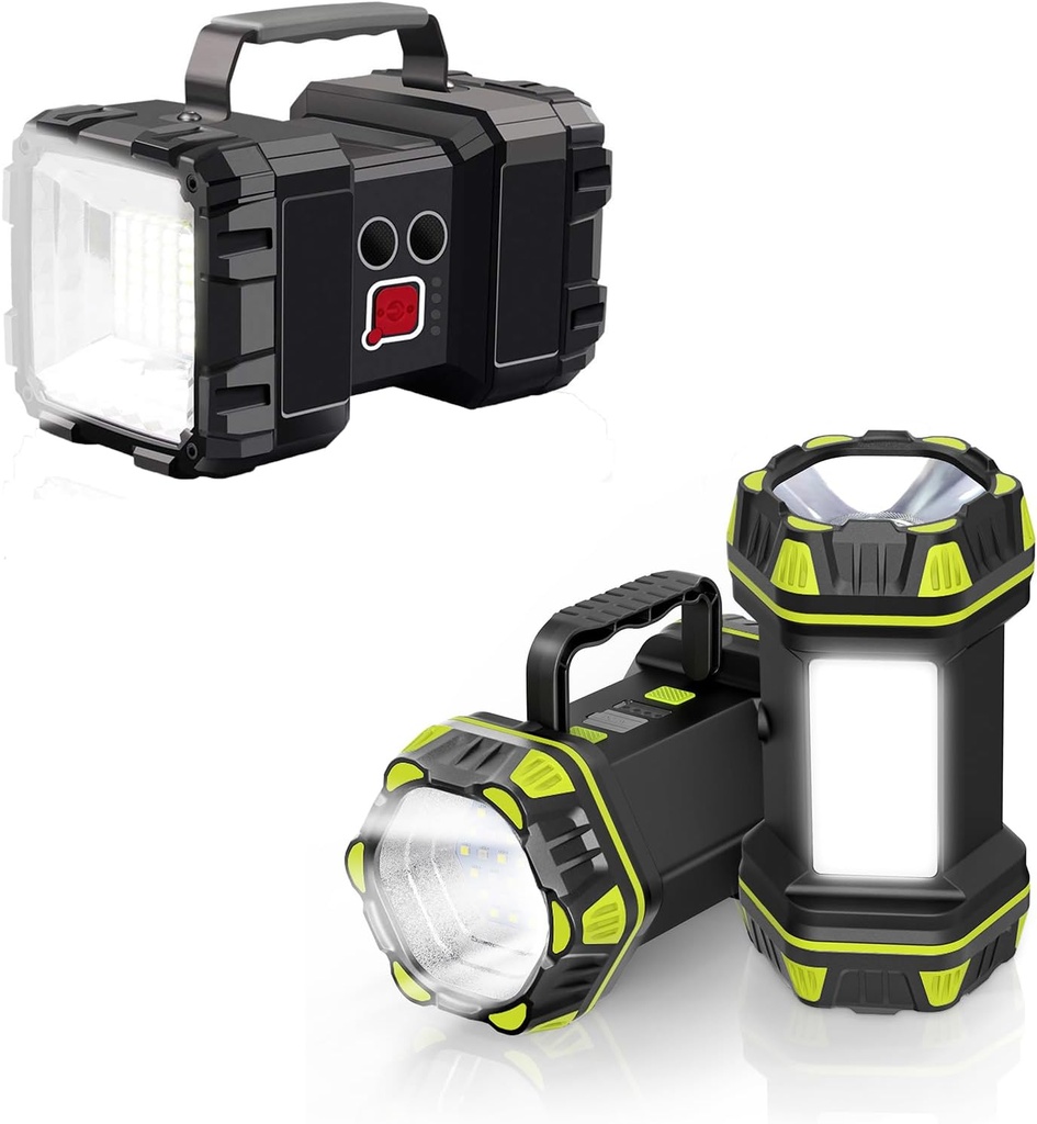 AlpsWolf LED Spotlight Flashlight Set with Rechargeable Camping Flashlights