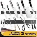Multipurpose Adhesive Magnetic Strip for Knives - Kitchen and Garage Organizer