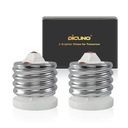 DiCUNO E39 to E26 Ceramic Socket Converter, UL-Listed Mogul Base Adapter, 660W Heat-Resistant, Porcelain Reducer, 2-Pack