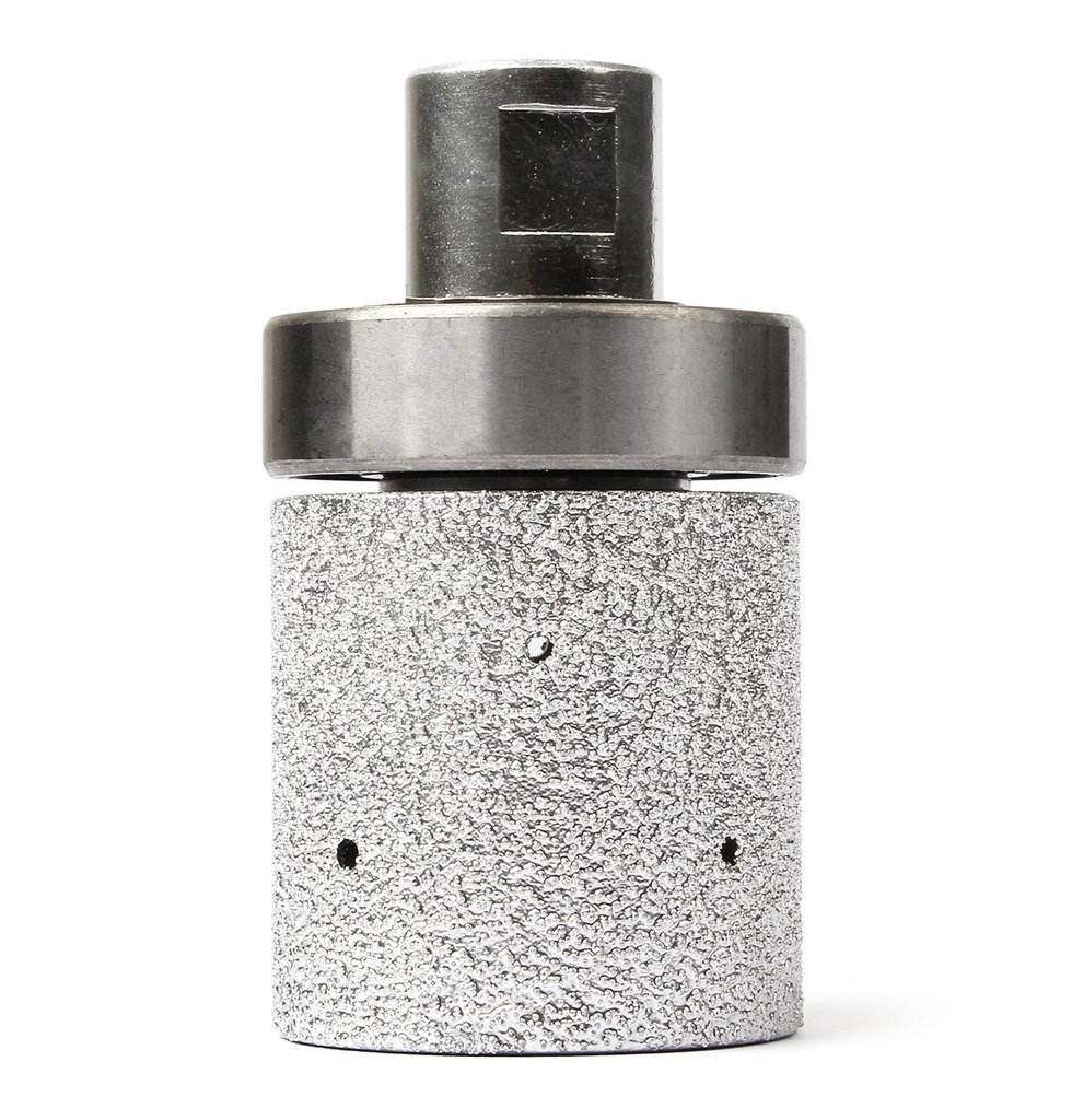 2" Diamond Drum Wheel Vacuum Brazed Grinding Sanding Wheel for Stone Sink Hole Edge - 5/8-11 Thread