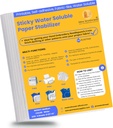6PCS New Brothread 8.5"x11" Sticky Water Soluble Embroidery Stabilizer Paper - Medium Weight - Ideal for Hand & Machine Embroidery - Printable & Draw Patterns