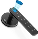 Foxgard Smart Fingerprint Door Lock with Keypad - Biometric Electronic Knob for Home, Bedroom, Office - Round Design, Auto Lock Mode, 100 Fingerprints, 50 Codes