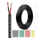 100Ft 18AWG 2C Premium Electrical Wire Stranded Copper Cable for LED Lighting & Automotive - qintxgrtysen 18 Gauge Low Voltage PVC Cord