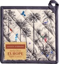 Maison d' Hermine Amazonia Hot Pads: 100% Cotton Pot Holders for Cooking, Grilling, and Microwave Barbeque - Heat Resistant with Hanging Loop - Thanksgiving/Christmas Design - 8"x8