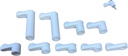 E.H.C. White Plastic Window Screen Clips - 10 Pack with Hardware - Choose Your Size - Flush up to 1-3/16" Offset - New or Replacement