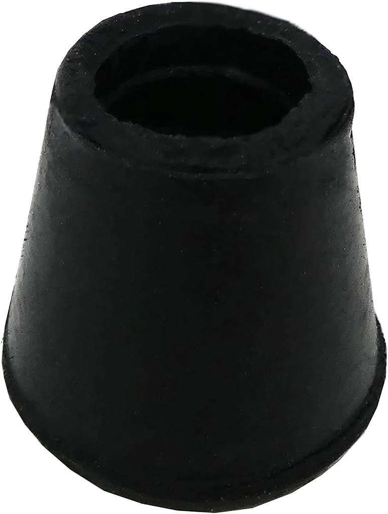 24 Pack of Shepherd Hardware 8758E Leg Tips - 1/2" Inside Diameter Rubber Chair Leg Caps in Black