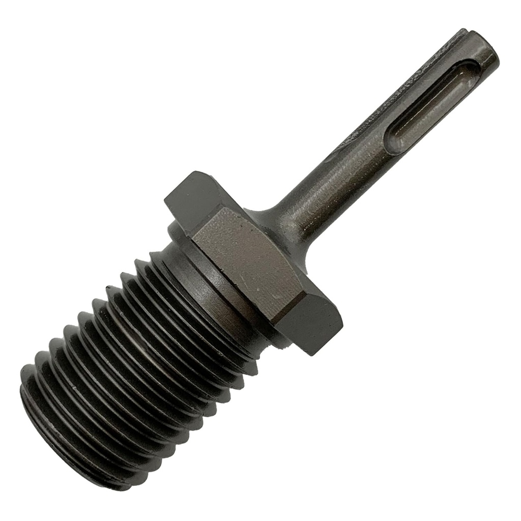 1-1/4"-7 Male to SDS Plus Core Drill Adapter for Core Bits by EDiamondTools - High Strength Heat-Treated Steel