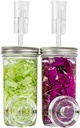 Set of 2 JILLMO 24oz Fermentation Jars with Weights and Airlocks for Fermenting