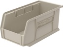 Akro-Mils 30230 AkroBins Plastic Storage Bins, 12-Pack, Stone Color, Stackable & Space-Saving Storage Solution