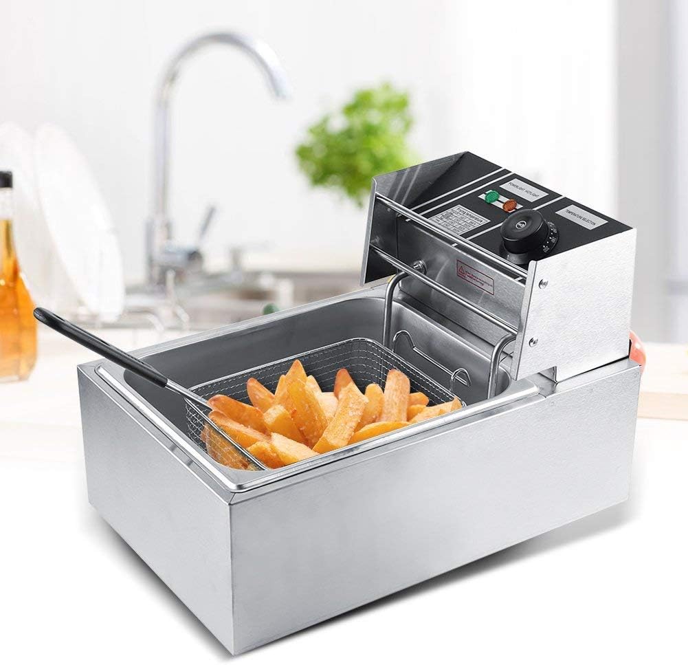 6L KIING Electric Deep Fryer - Perfect for Frying at Home or in Restaurants