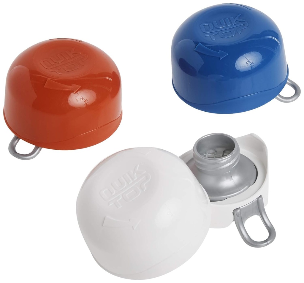 Compac Quiktop Can Caps - Keep Drinks Fresh & Fizzy, Turn Cans Into Bottles - Pack of 3