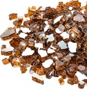 Stanbroil 10-Pound Copper Reflective Fire Glass for Fireplace Fire Pit - 1/2 inch Reflective Tempered Glass