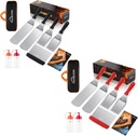 8-Piece Griddle Tools Spatula Set for Blackstone - Commercial Grade Flat Top Grill Accessories for Outdoor BBQ, Teppanyaki, Camping - Black+Red