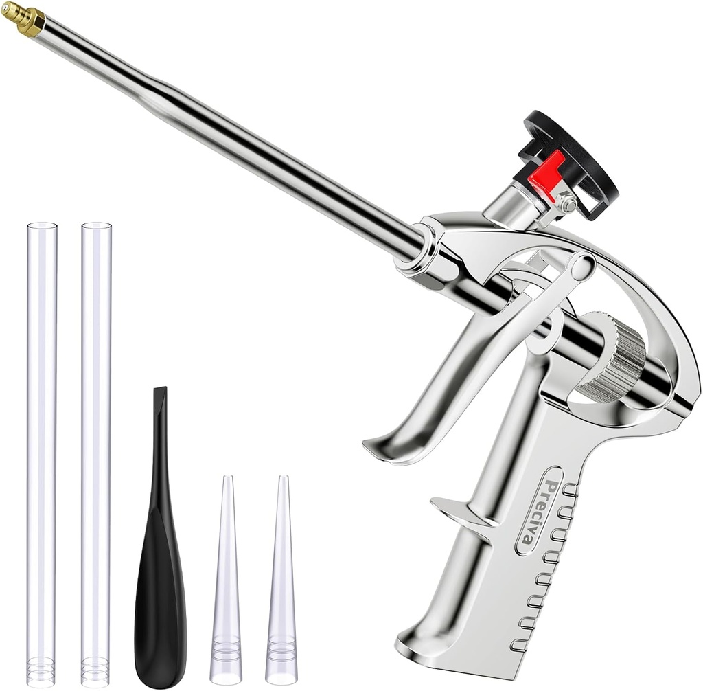 Heavy Duty Aluminum Alloy Foam Gun for Caulking, Filling, and Sealing - Ideal for Home and Office Use