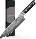 8 Inch Damascus Chef Knife with Japanese VG10 Core - 67 Layers Steel, Razor Sharp Blade, Ergonomic G10 Handle - Ideal for Meat and Vegetables