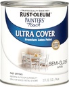 Rust-Oleum 1993502 Painter's Touch Ultra Cover Multi-Purpose Brush-On Paint Quart in Semi-Gloss White