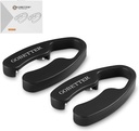 2 Pack Magnetic Wine Foil Cutter with 4 Stainless Blades - Effortless Foil Removal for Wine Bottles - Black - Wine Opener Accessory