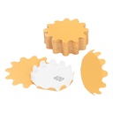 25 Pack Keystone 2" Diameter Gold Hook and Loop Wavy Sanding Discs - 400 Grit