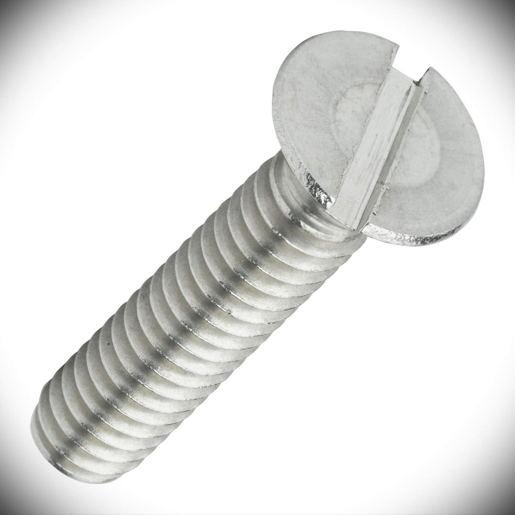 100 High-Strength Stainless Steel Sheet Metal Screws 0-80 x 1/8" Flat Head Slotted Machine Screws - Durable Indoor/Outdoor Crafting Screws