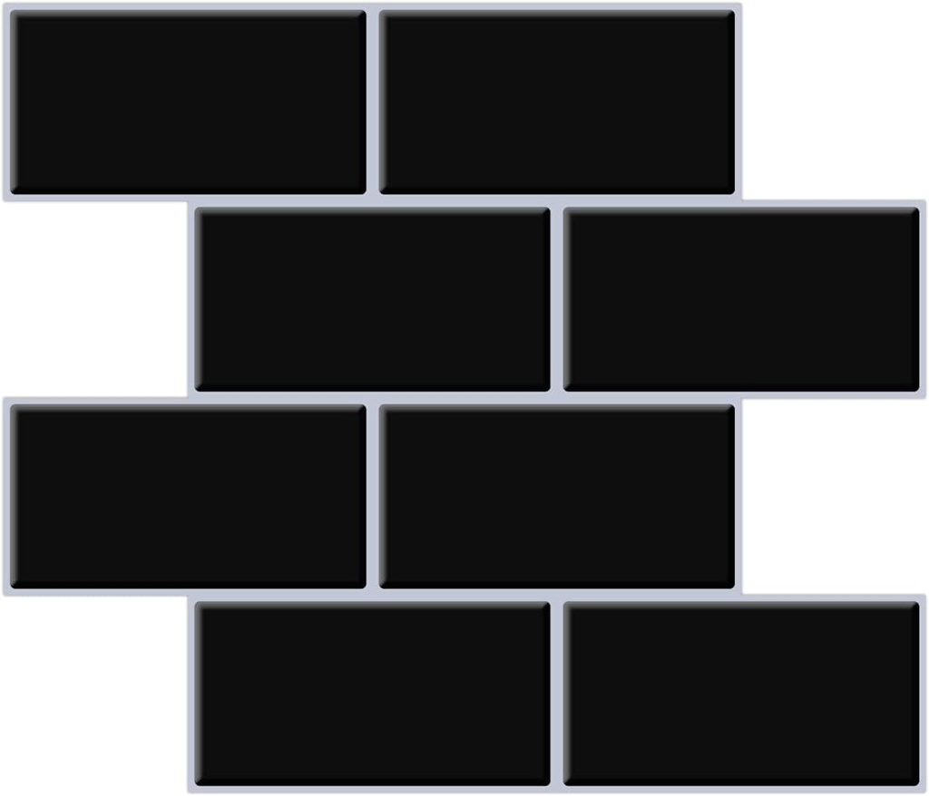 Peel and Stick Subway Tile Backsplash, 14x12 Faux Ceramic Tiles - Thicker Version - 10 Tiles