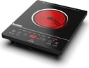 Karinear Portable Electric Stove Single Burner Ceramic Cooktop with Touch Control and Safety Features