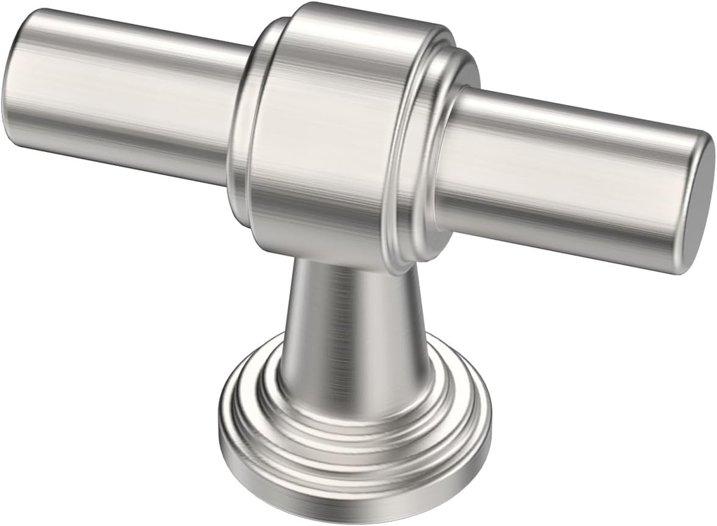 10 Pack Brushed Satin Nickel Cabinet Knobs - 1.9 Inch Kitchen Hardware for Cabinets & Drawers