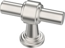 10 Pack Brushed Satin Nickel Cabinet Knobs - 1.9 Inch Kitchen Hardware for Cabinets & Drawers