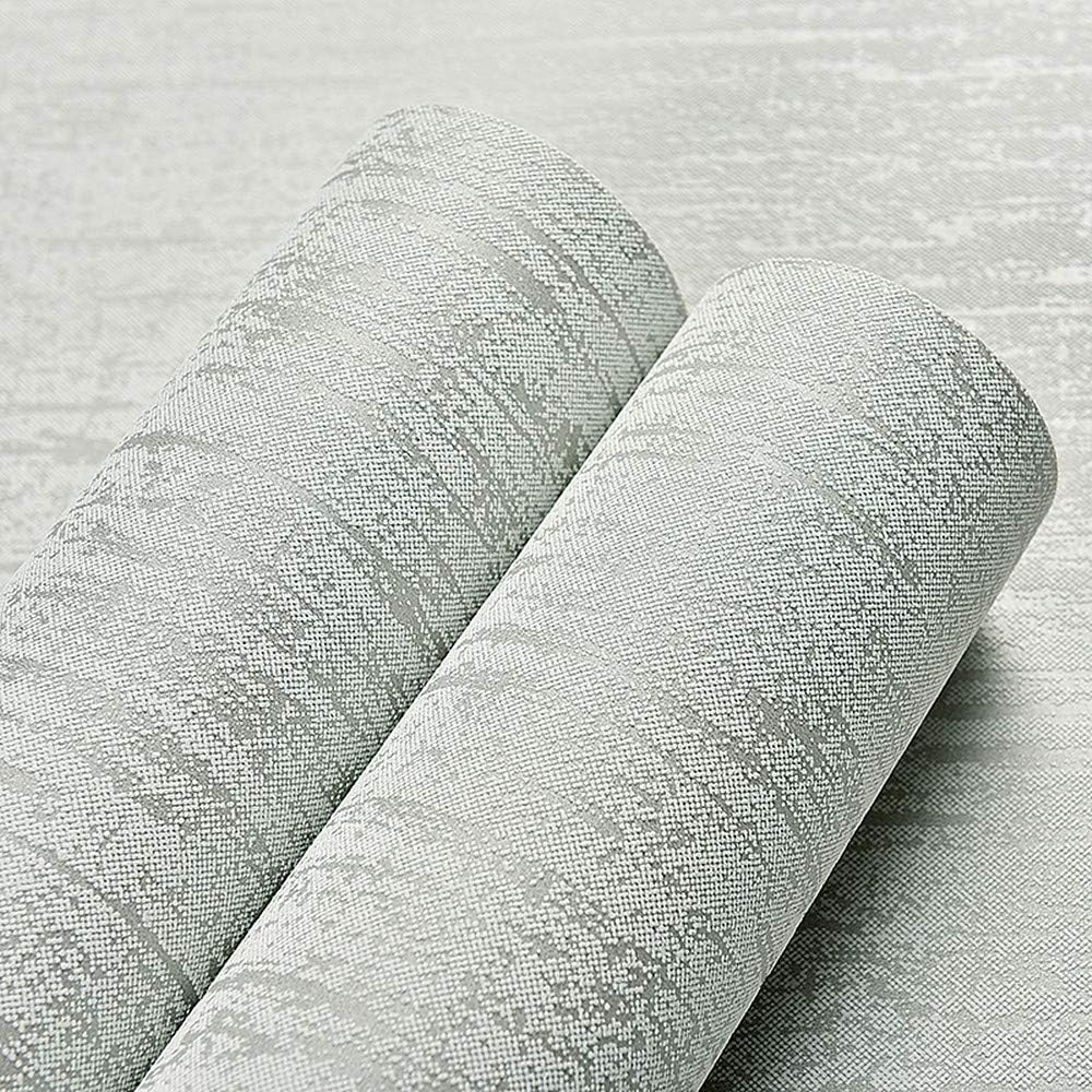 Birwall Faux Textured Diatom Mud Ooze Wallpaper - Grey - Ideal for Livingroom, Bedroom, Kitchen, Powder Room - 57 Sq Ft/Roll