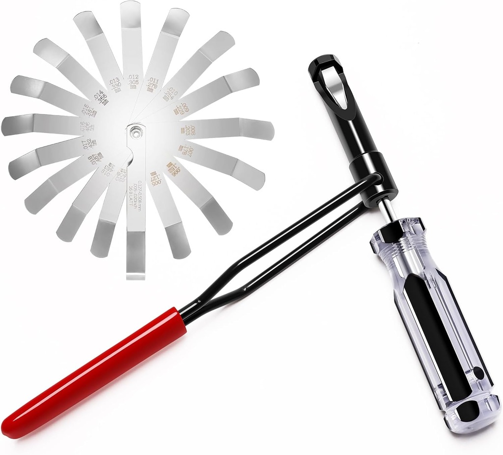 COITEK 10mm Jam Nut Tool with Angled Feeler Gauge & Valve Adjusting Stud for Honda/VTEC/Toyota/Nisan/Mit-su/Ma-zda