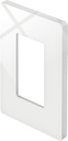 BESTTEN Gang Screwless Decorative Wall Plate, USWP4 Glossy Off White, for Light Switch, Dimmer, GFCI, USB Receptacle