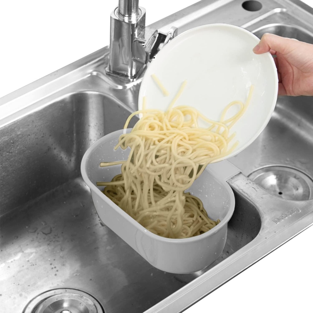 Abnaok Sink Drain Strainer Basket for Kitchen - Multifunctional Food Catcher and Waste Filter for Washing Vegetables and Fruits